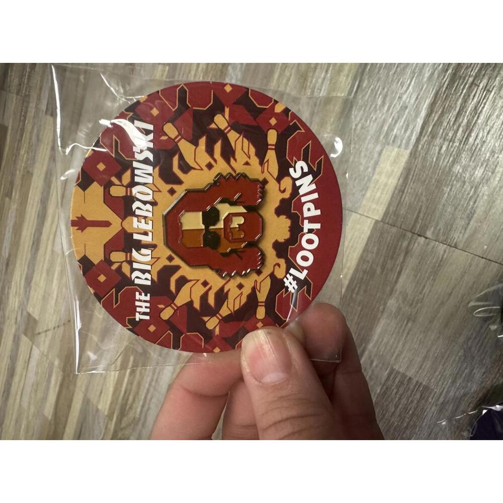 The Big Lebowski lootcrate enamel pin – the dude pixel art